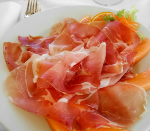 Crudo e Melone